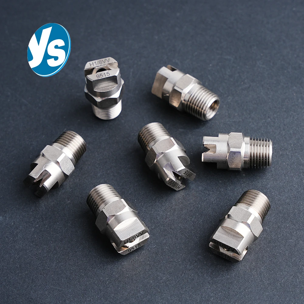 

Заводская система очистки сопла высокого давления - SS304 Плоская вентиляторная насадка Высокоударный распылитель HVV Модель с резьбой 1/4 дюйма