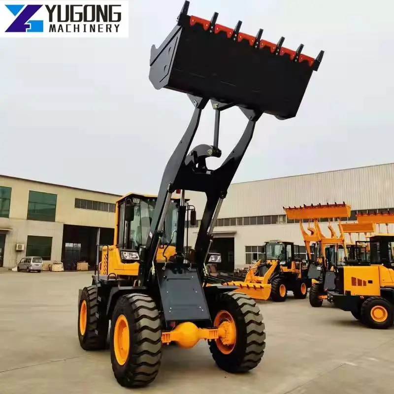 YG Lawn Tractor Mini Front End Loader Excavator Loader Tractor Front End Loader Mini Compact Wheel Loader Backhoe Excavator