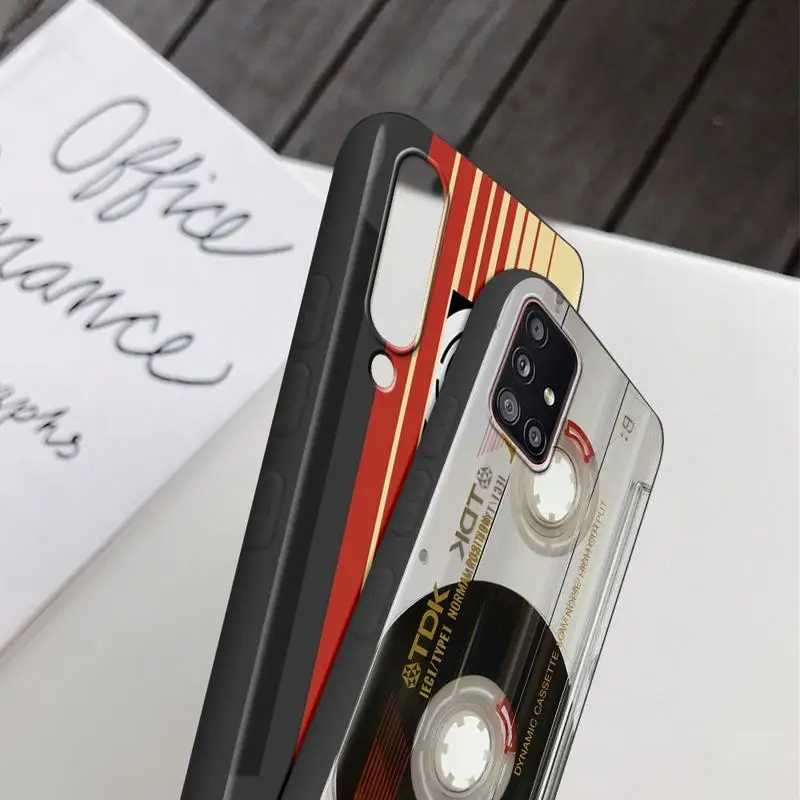 Vintage Cassette Tape Retro Style Case For Samsung Galaxy A54 A52 A14 5G A53 A12 A13 A71 A23 A34 A33 A21s Phone Cover