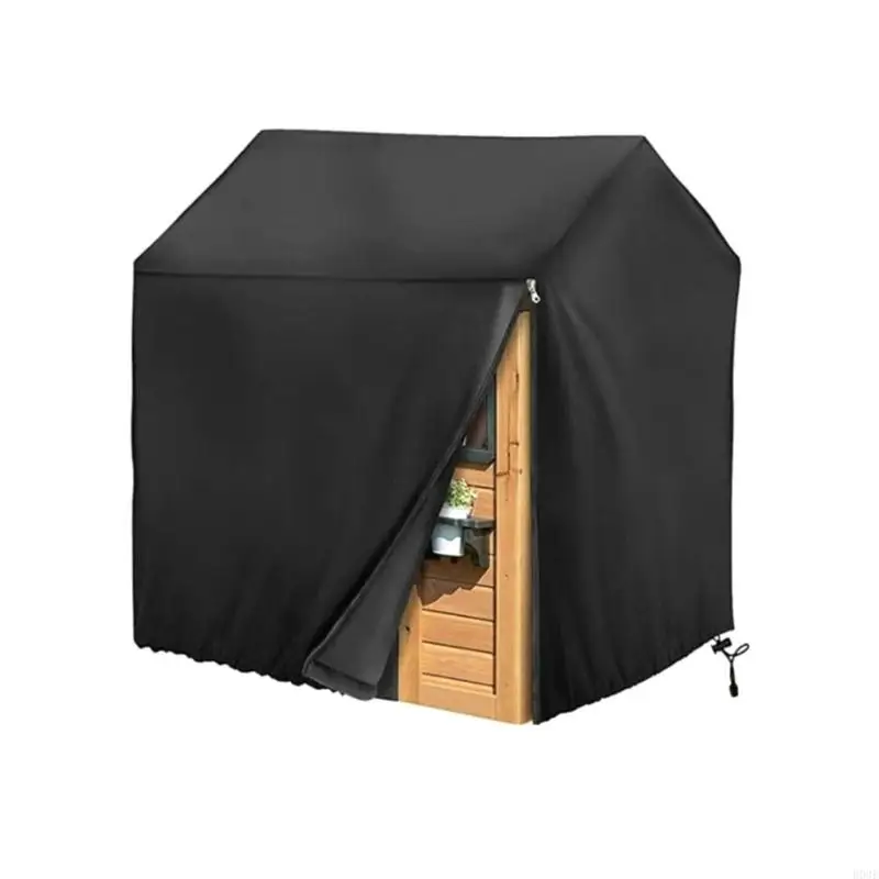 Kids Outdoor House Cover for Yard Use, Front Access Cover with Lower Cord for Toy House Storage Outdoors Daily B03E