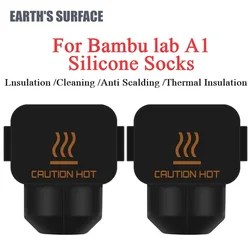 ES-3D Printer Parts Bambu lab A1 Silicone Socks For Bambu lab A1 mini Hotend Heat Block Insulation Case Cover 3PCS/5PCS