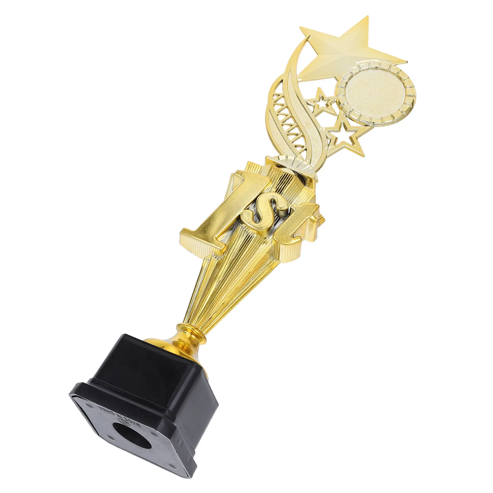 Star Trophy Gold First Place Plastic Winner Award Sports Competition School Tournament Athletic Event Football Soccer Tournament view 3