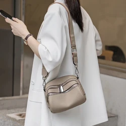 Female Small Phone Bag Genuine Leather Lady Casual Shoulder Crossbody Bag TOGO Cowhide Shell Bag Women's Handbag Fashion Purse