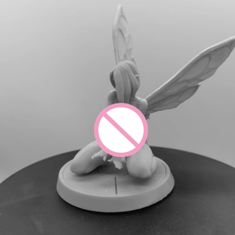 Hars Figuur Minis Diy Gevleugelde Meisje 1/24 Scale Gemonteerd Model Kit Ongemonteerd Diorama En Ongeverfd Beeldjes Speelgoed