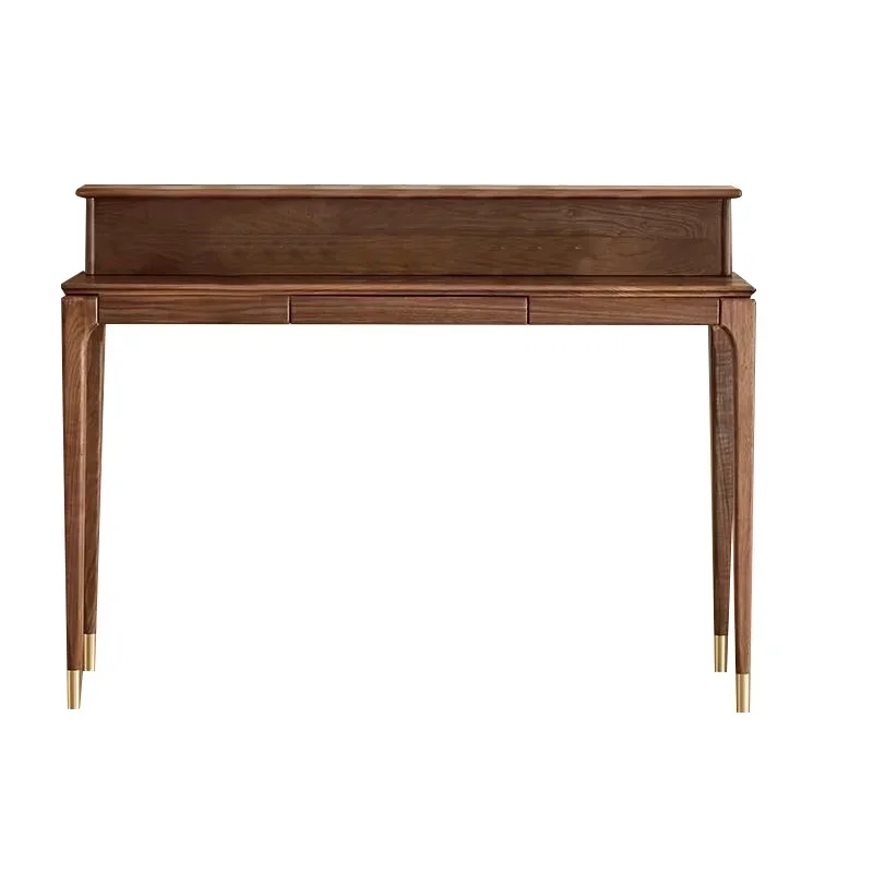 

New Chinese black walnut offering table, simple solid wood narrow table, strip case entrance Zen offering table9338