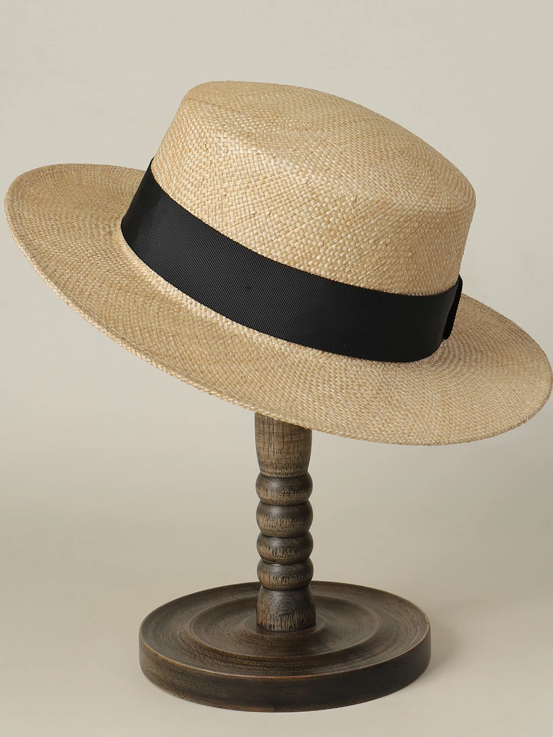 sombrero-de-paja-tejido-negro-simple-y-elegante-para-mujer-proteccion-solar-ala-ancha-banda-ajustable-estilo-caballero
