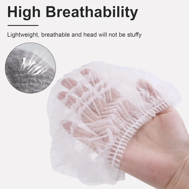 100/50/10PCS Disposable Non Woven Fabric Hat Elastic Sterile Caps Eyelash Extension Head Covers Spa Salon Beauty Accessories