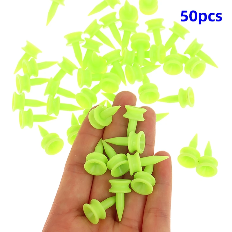 100 Pcs/Pack Professional Golf Tees 25mm 0.98' Castle Orange Golfer Accessory Plastic Golf Tees Perfect For Teeing The Ball