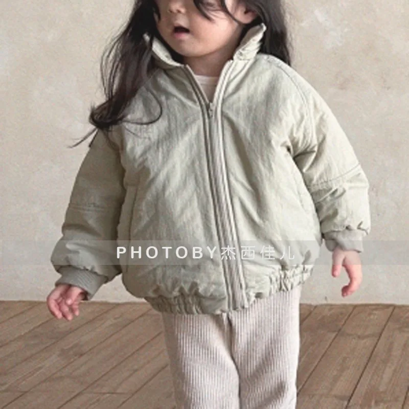 Fashion Baby Girl Boy Spring Corduroy Jacket Outwear Patchwork Infant Toddle Child Bomber Coat  Spring Autumn Korea Clothes