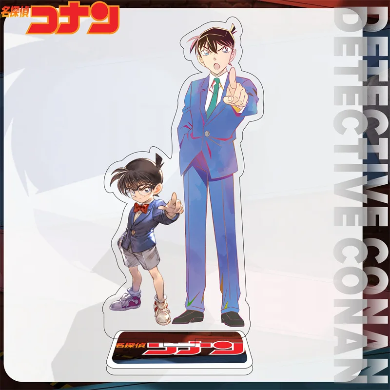 Detective Conan Anime Figure Acrylic Stand Cartoon Action Decoration Cosplay Model Plate Small Desktop Toy Keychain Wedding Gift