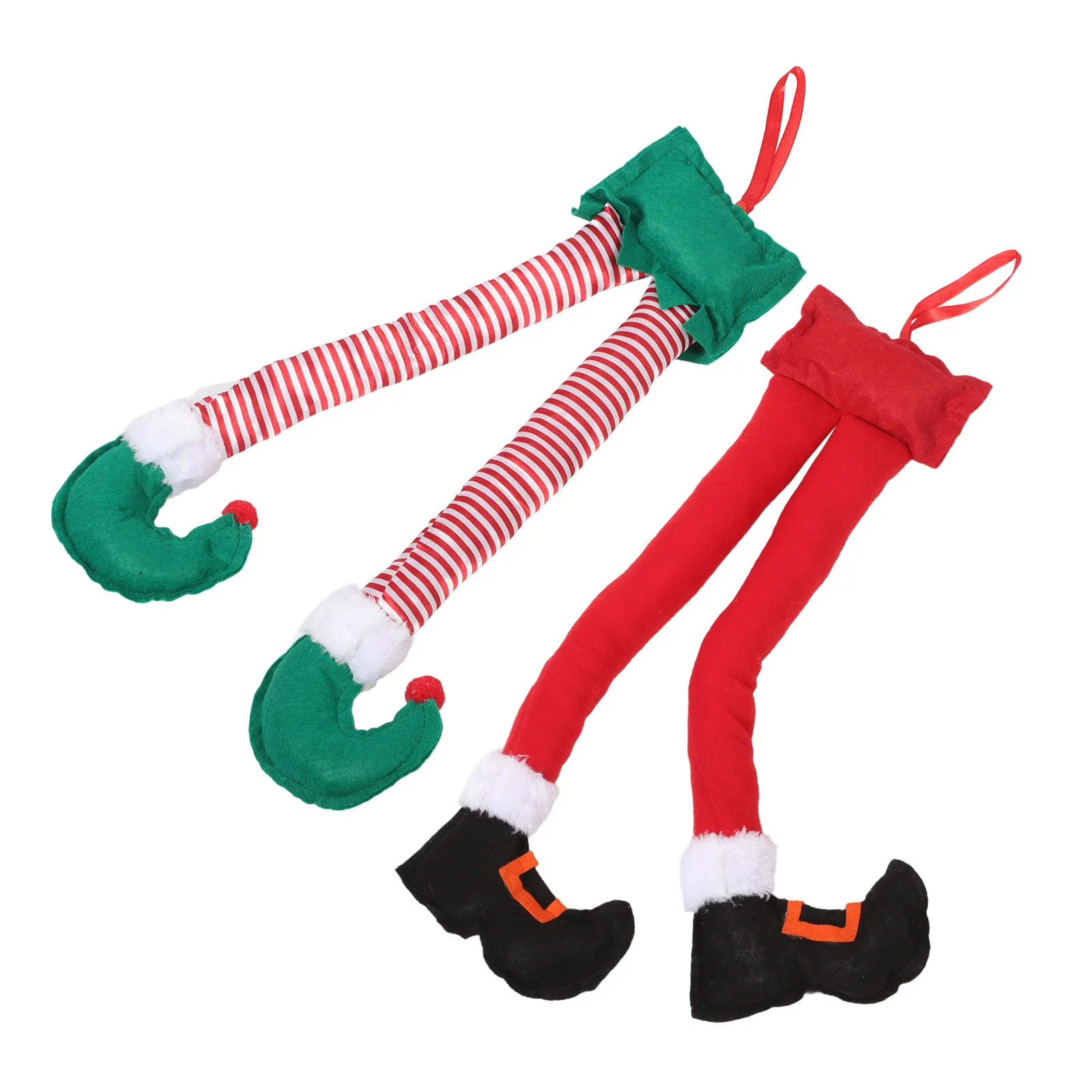 

2pcs Christmas Leg Decorations Cloth Christmas Legs For Car Trunk Tree Wall Hanging Home Decor Holiday Party Outdoor Indoor