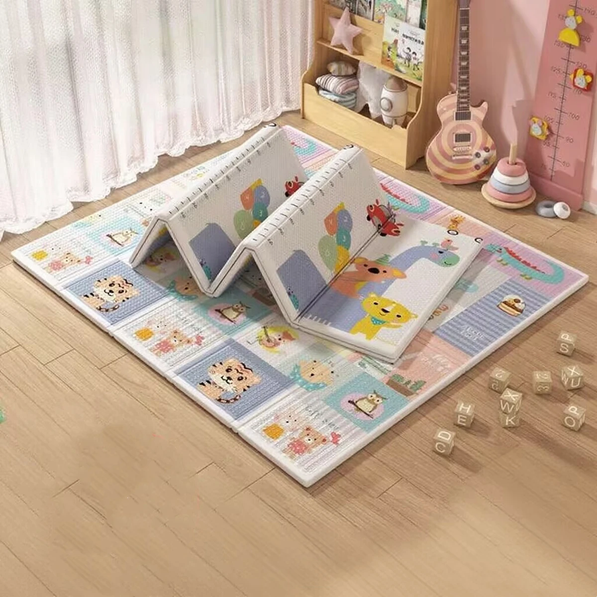 

Foldable Non-Toxic Baby Play Mat Educational Children's Carpet in The Nursery Climbing Pad Kids Rug Activitys Games Toys 180*100