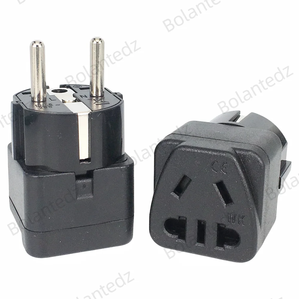 Reiseadapter für Deutschland und Frankreich, geerdeter europäischer Stecker – Typ E/F-Steckdose, Adapter für Australien (AU) zu Europa (EU) und Russland (Steckdose)