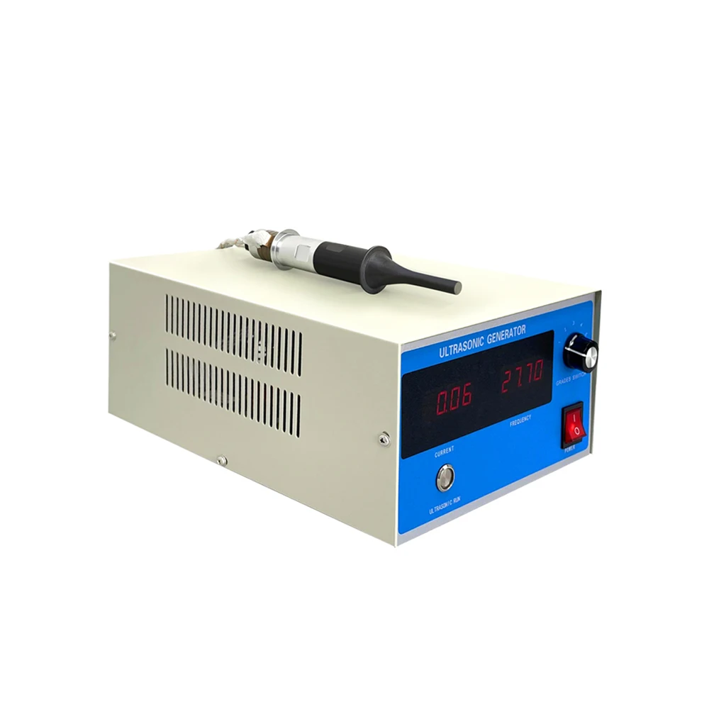 ถุงชาสามเหลี่ยมผ้าไม่ทอคุณภาพสูง 35khz 500W เครื่องกําเนิดไฟฟ้าเชื่อมอัลตราโซนิกพร้อมแตร