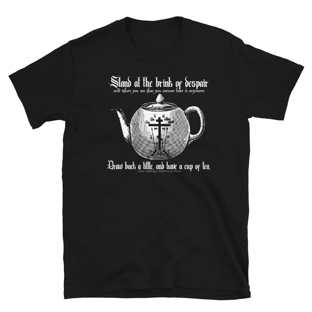 Orthodox Tea Time T-Shirt 100% Cotton O-Neck Short Sleeve Summer Casual Mens T-shirt Size S-3XL