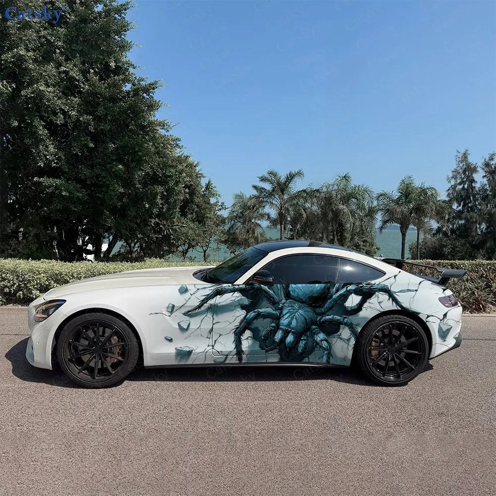 

Shattered Realm Spider King, 2pcs, Durable, Fade-resistant, Enhance Vehicle Aesthetics With Bold Artistic Design Car Vinyl Wraps