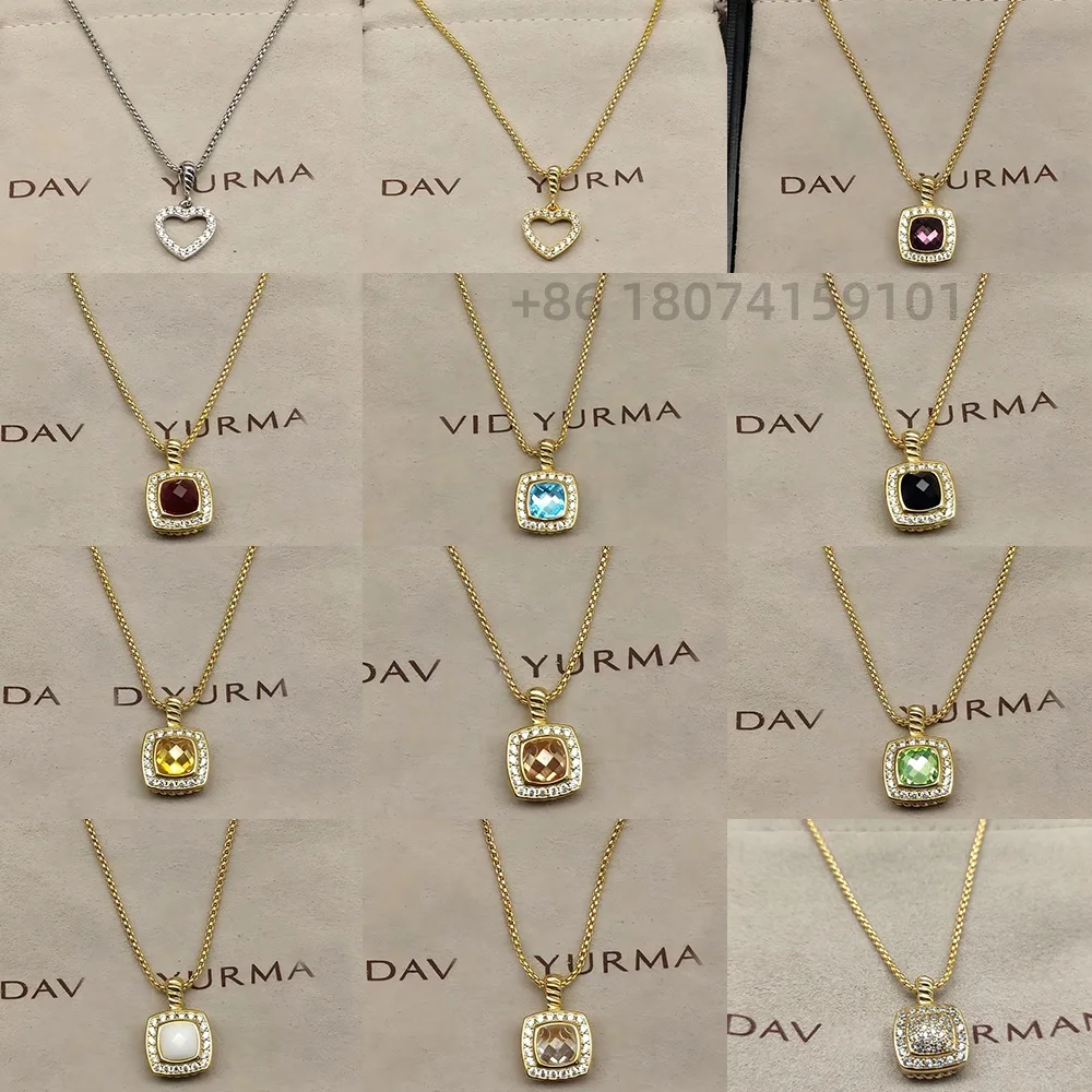 

2025 New DY Classic Love Color Pendant Necklace Temperament Exquisite and Elegant Jewelry Both Men and Women Can Wear