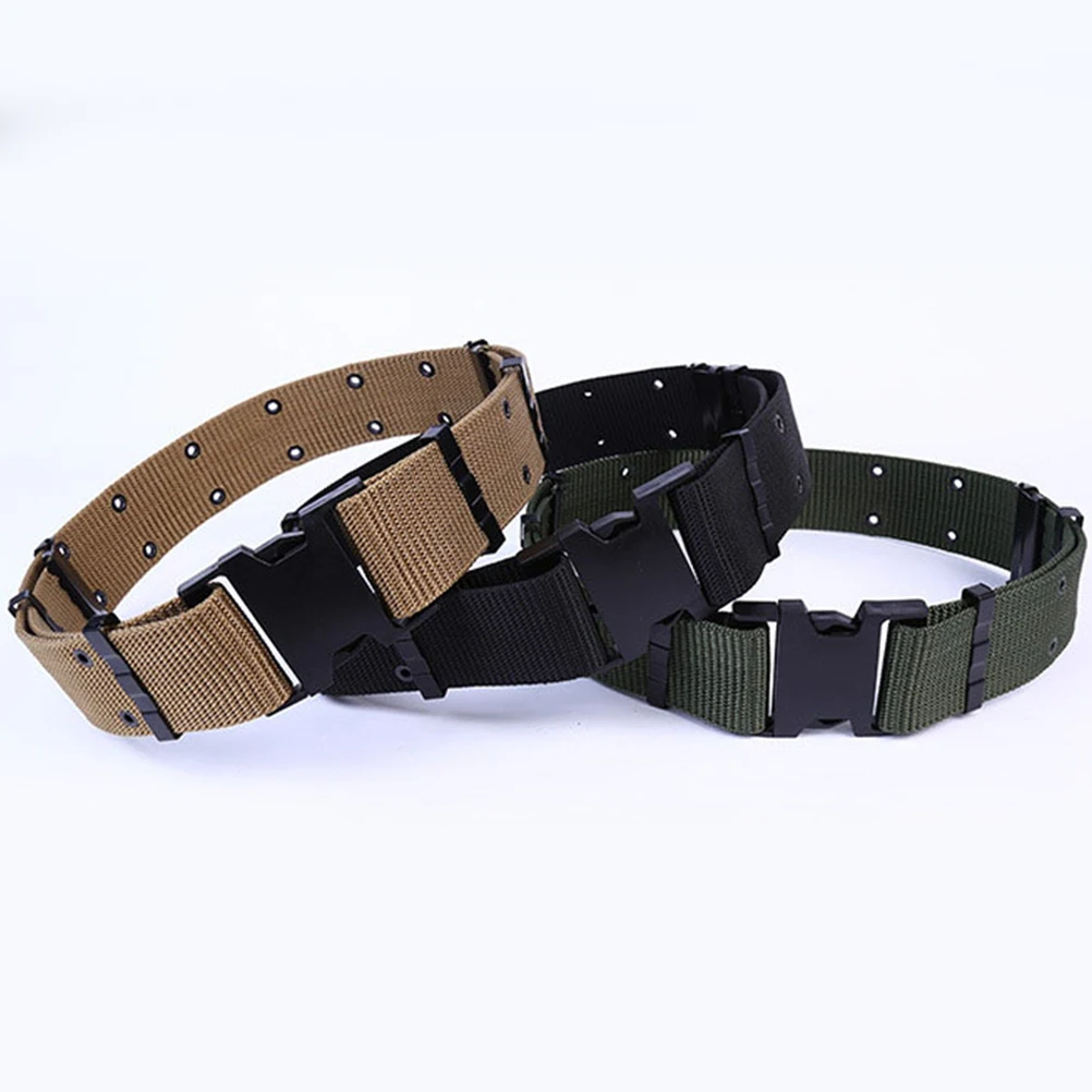 

Tactical Belt Men Outdoor Work Camping Webbing Hiking Waist Men's Belts