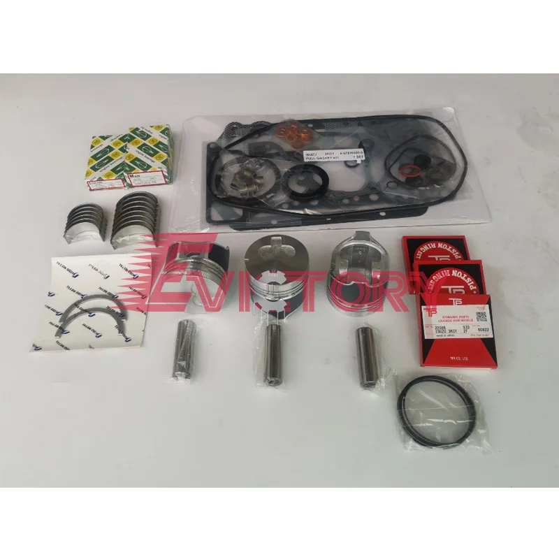 

For ISUZU oversize 3KC1 rebuild kit piston + ring + gasket bearing 0.50mm