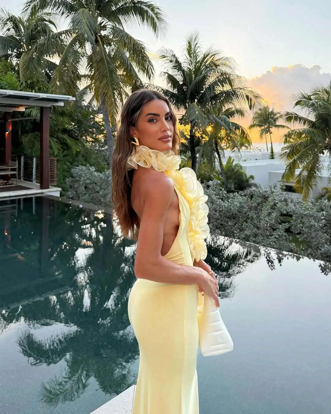 Fashion Flower Halter V-Neck Sleeveless Yellow Long Dress with Open Back for a Event Evening Dresses Elegant and Chic Gowns - AliExpress 200000345 Fashion Flower Halter V-Neck Sleeveless Yellow Long Dress with Open Back for a Event Evening Dresses Elegant and Chic Gowns - AliExpress 200000345