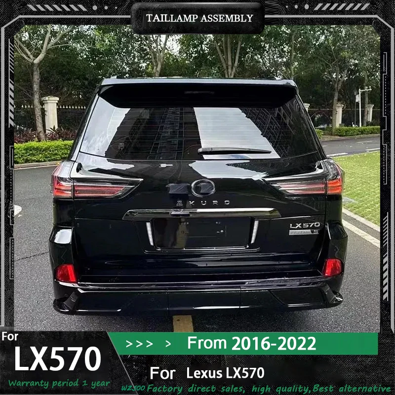 

Комплект задних фонарей для Lexus LX570 2016-2022: динамические задние фонари, противотуманные фары, указатели поворота, яркие фонари заднего хода и стоп-сигналы в сборе