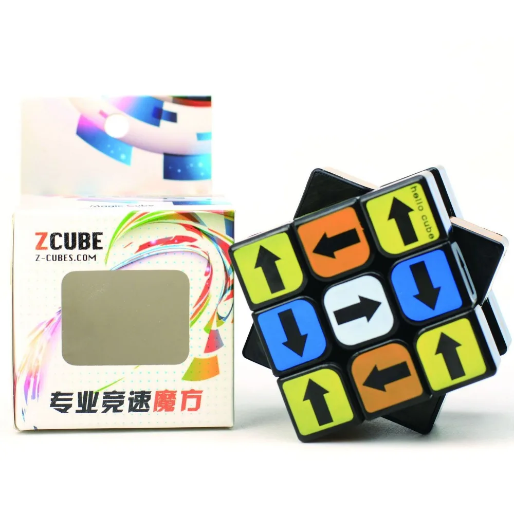 

Zcube 3x3 Direction Arrow Magic Cube White Black Educational 3x3x3 Puzzle Cubo Magico Toys For Children