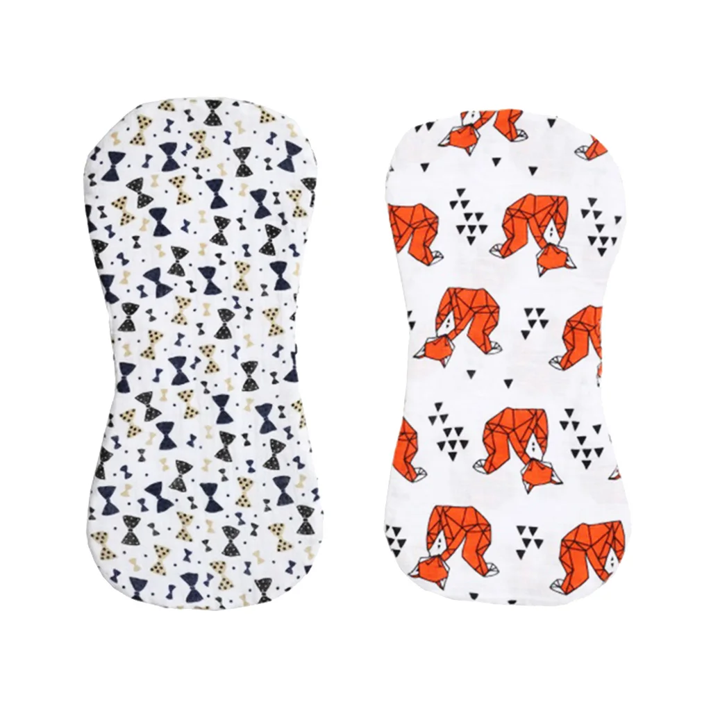

Cartoon Cotton Sweat Towel Double Layer Gauze Baby Spit Rags Absorbent Muslin Cloths for Baby Feeding All Seasons