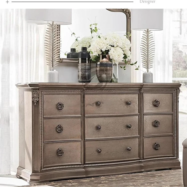 

Solid wood storage locker bedroom carved furniture