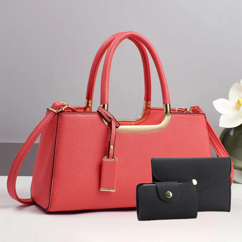 PU Leather Crossbody Shoulder Bags, Adjustable Strap, Plain Design, All Seasons, Perfect Gift for Mom & Girlfriend view 4