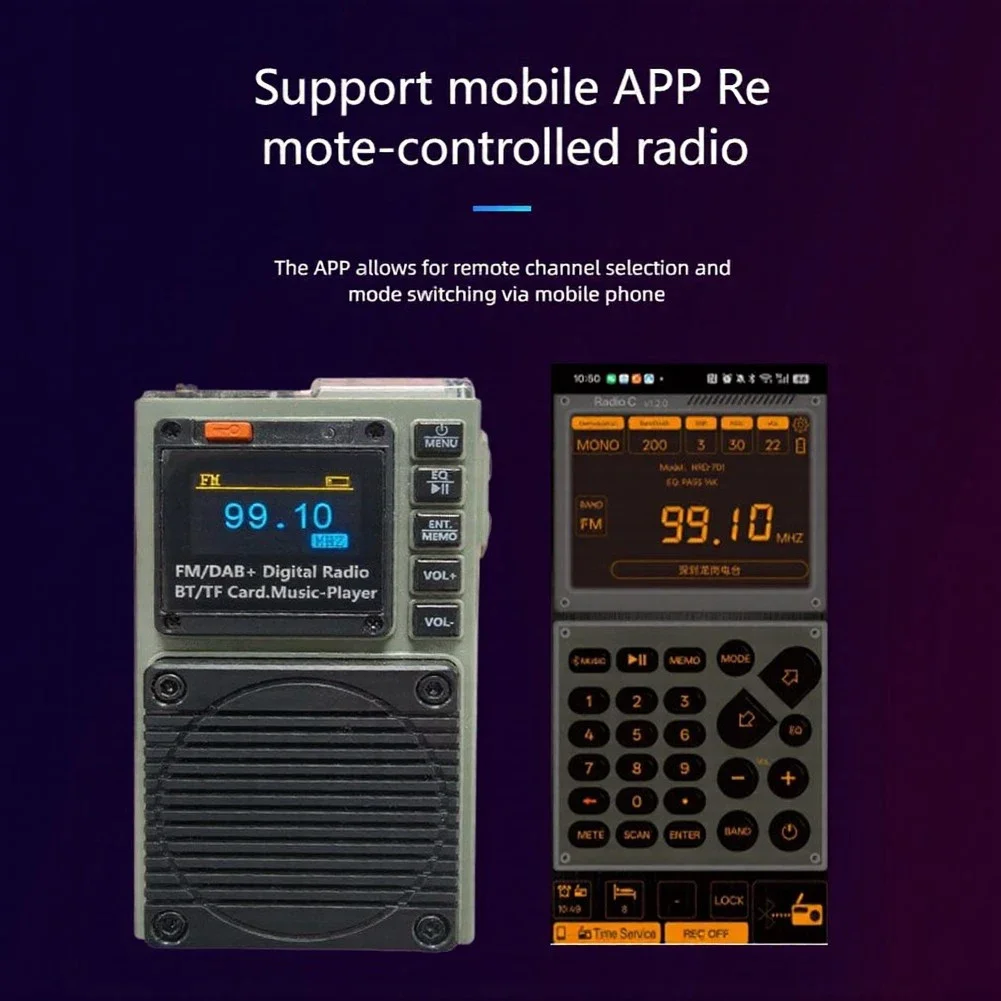 Portable Multi-Functional Player With Flashlight Features Lightweight Multiband Player AM FM Digital Radio For Alarm Clock Parts