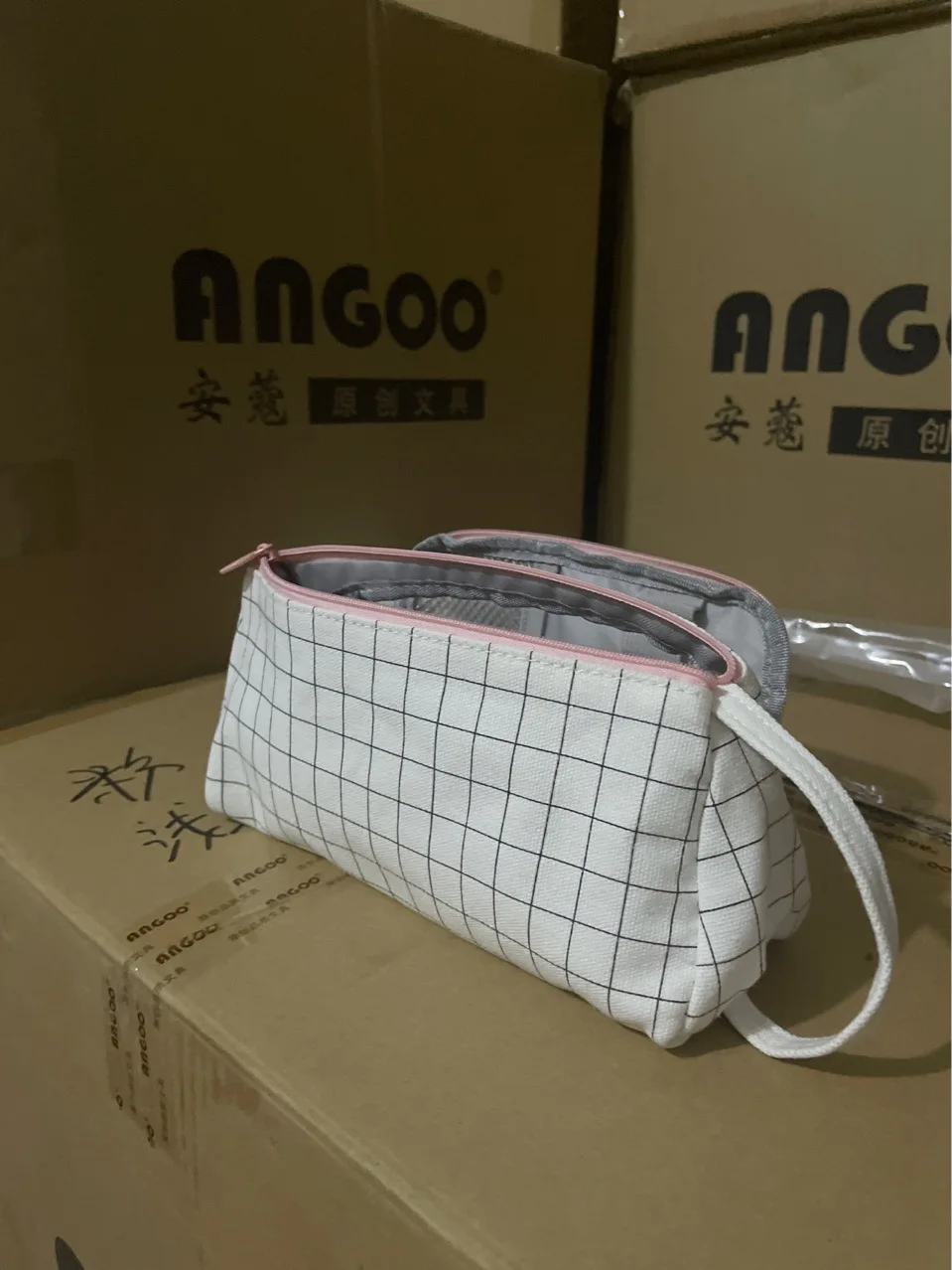 Imagem -03 - Grande Capacidade Handheld Pen Bolsa para Meninas Bonito Coreano Papelaria Bolsa Lado Aberto Rosa Meninas Princesa Régua Titular Estojo de Armazenamento Estudante