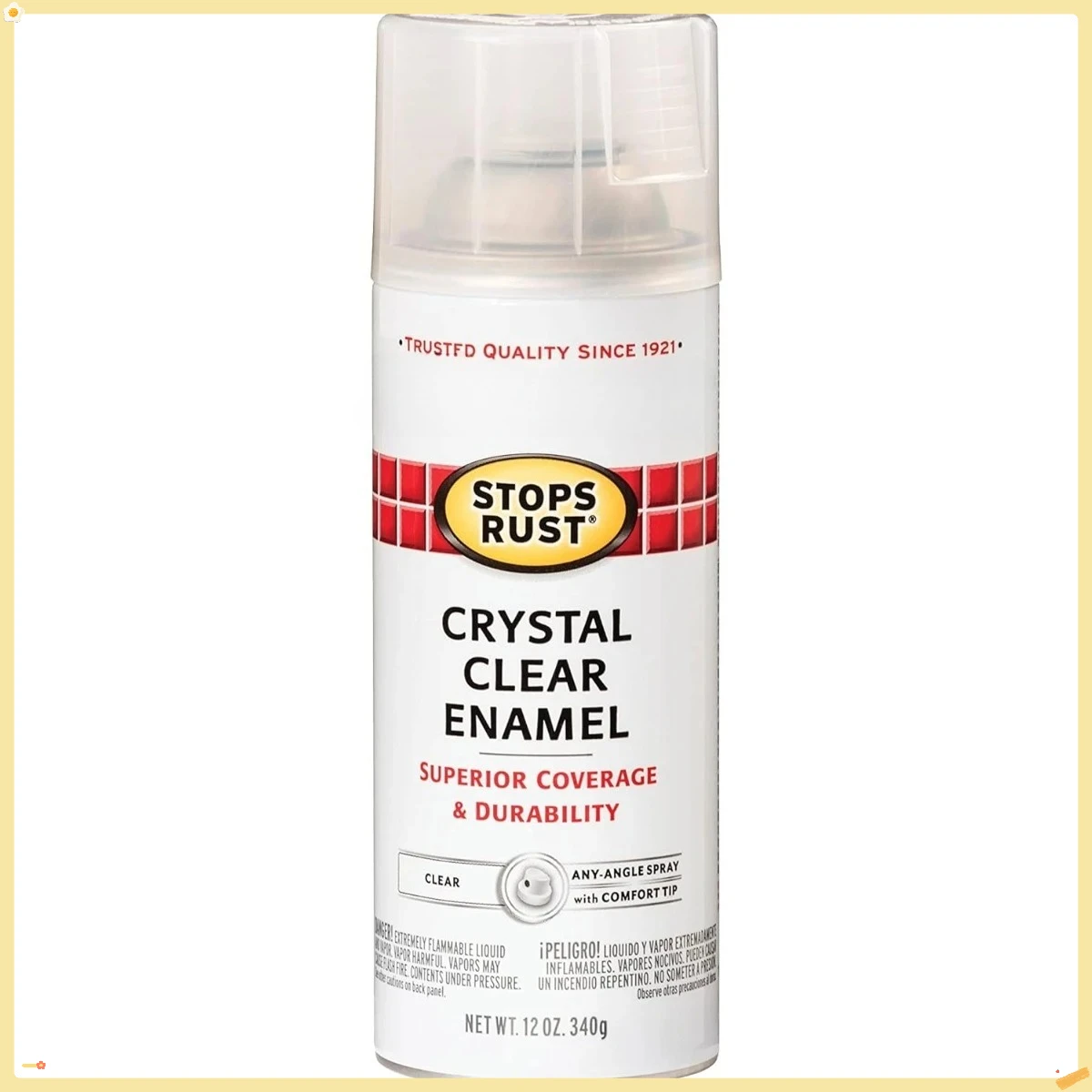 

Краска-спрей останавливает ржавчину, 12 унций, глянцевая кристально прозрачная