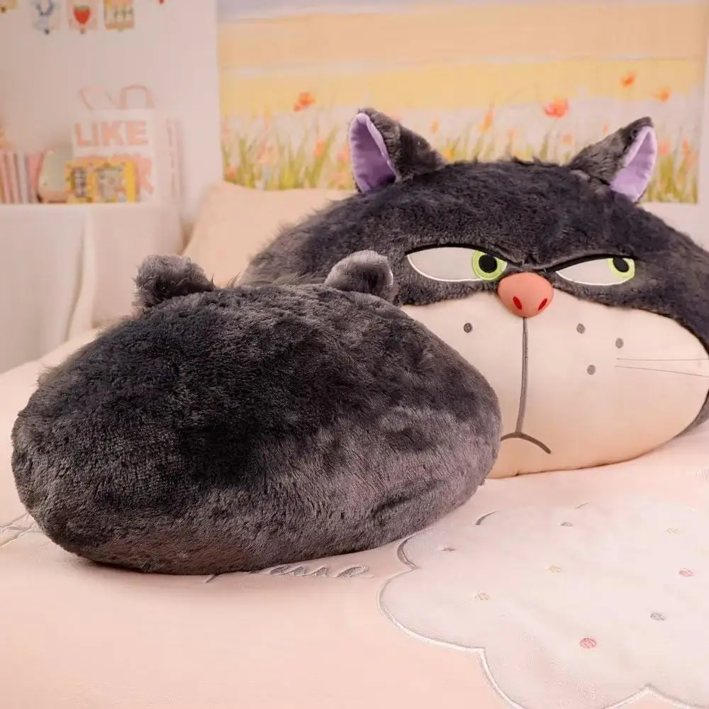 Cartoon Cute Lucifer Bad Cat Car Headrest Seat Belt Cover Anime Movie Plush Car Headrest Car Neck Pillow Interior Supplies