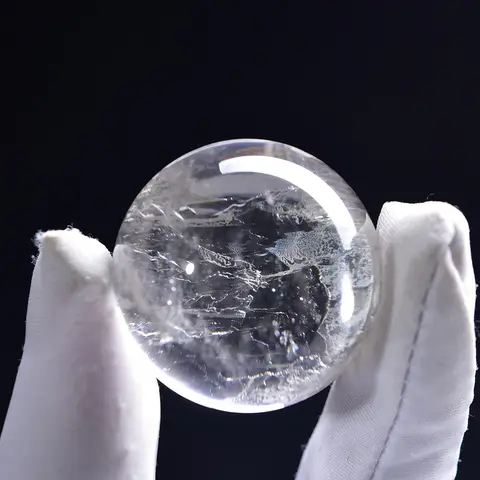 1PC 천연 클리어 쿼츠 크리스탈 볼 보석 레이키 치유 크리스탈 구 홈 장식