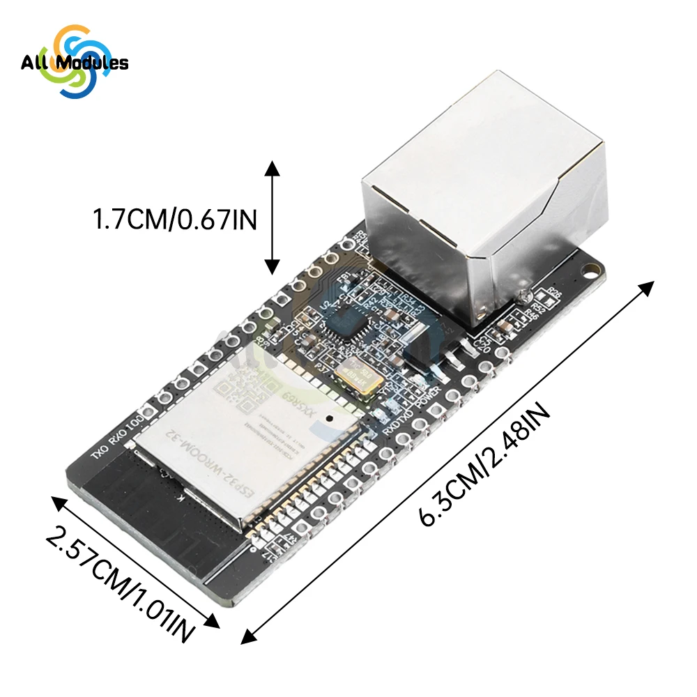 ESP32-WROOM-32 WT32-ETH01Development Board WIFI Bluetooth Wireless Module Embedded Serial Port Networking Ethernet ESP32-ETHO1