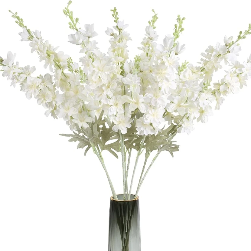 

1PC 85Cm Single Stem Artificial Delphinium Flowers Home Wedding Table Room Festival Decor Outdoor Garden Shooting Props Diy Gift