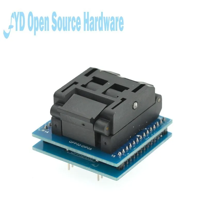 TQFP32 To DIP28 Adapter Socket LQFP32 Test Seat Support ATMEGA Series Plus Programmer ATMEGA328P-AU MEGA328P-AU  