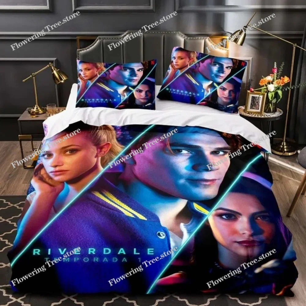 

New Movie Riverdale Bedding Set Teens Boys Duvet Cover Set with Pillow Cover Comforter Set Single Queen King Full Size Bed Linen