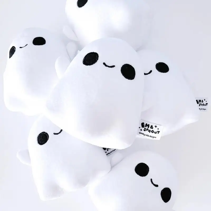 Leuke Ghost Pluche Pop Mini Gevulde Ghost Halloween Knuffels Zacht Wit Spook Speelgoed Voor Kinderen Kerst Halloween Geschenken