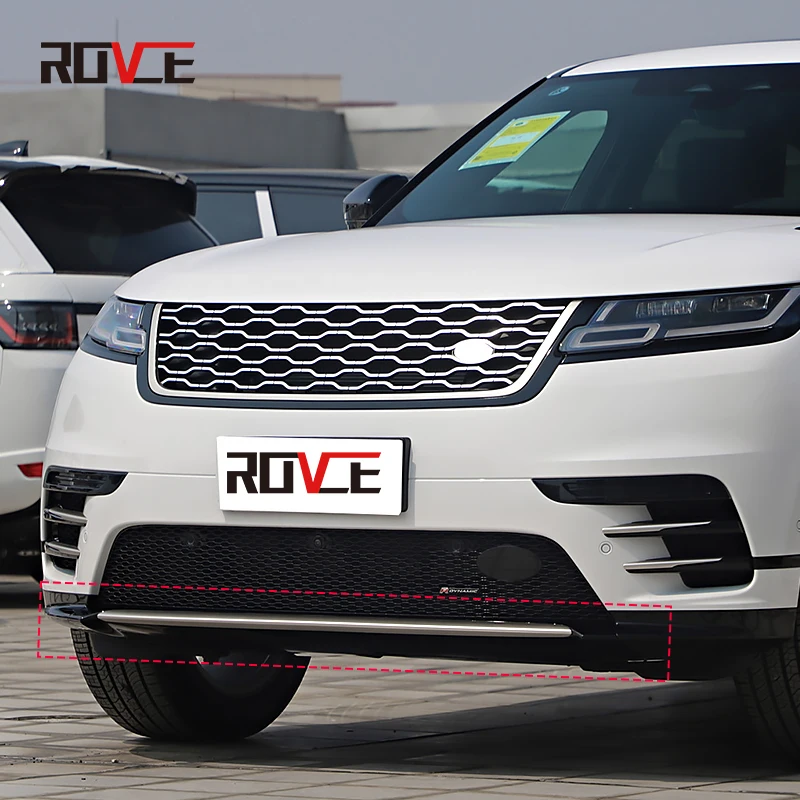 ROVCE Paraurti Anteriore Bordo di Protezione Inferiore Piastra Per Land Rover Range Rover Velar L560 Bordo di Protezione Accessori Auto