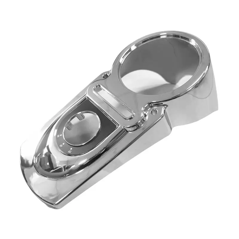 A65P-Motorcycle Chrome Fuel Tank Dash Console Cover For Dyna Street Fat Bob Low Rider 2004-UP Dash Panel Cover