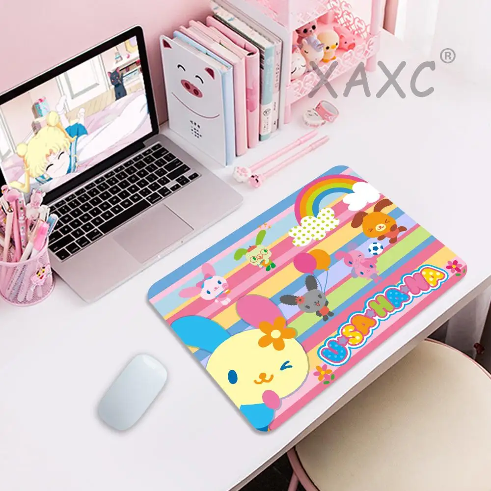 Small Desk Mat USAHANA Cute Mouse Pad Anime Game Mats Mousepad Company Gamer Girl Gaming Laptop Computer Accessories Potdemiel