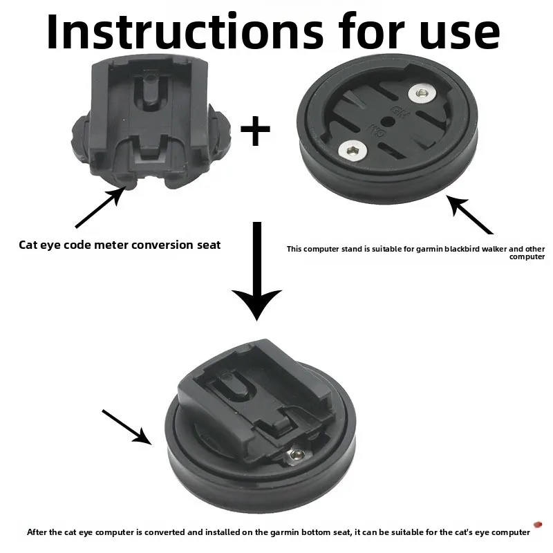 حامل عداد السرعة بتصميم عين القط مناسب لتركيب عداد السرعة من غارمين، ملحقات معدات ركوب الدراجات