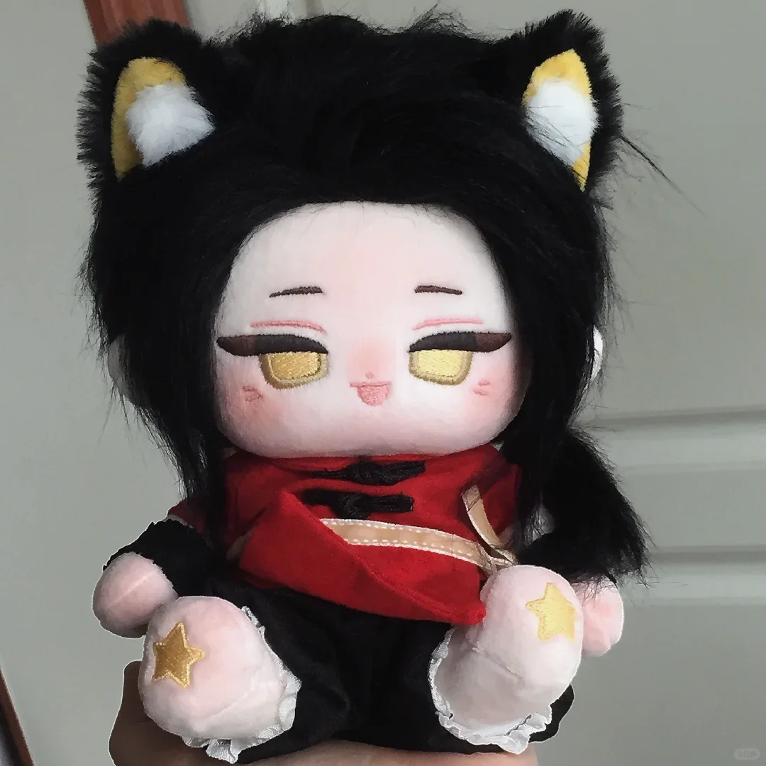 Wang Yao Attributes Soft Plush Doll Body With Animal Ear Cosplay Anime Dress Up Stuffed Plushie Pillow 20cm Toys Xmas Gift