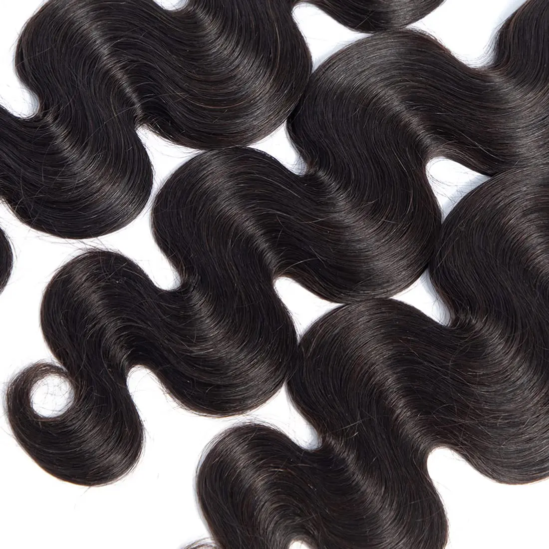 Paquetes de ondas corporales con cierre Cabello humano brasileño 3 paquetes con cierre Cabello humano virgen sin procesar