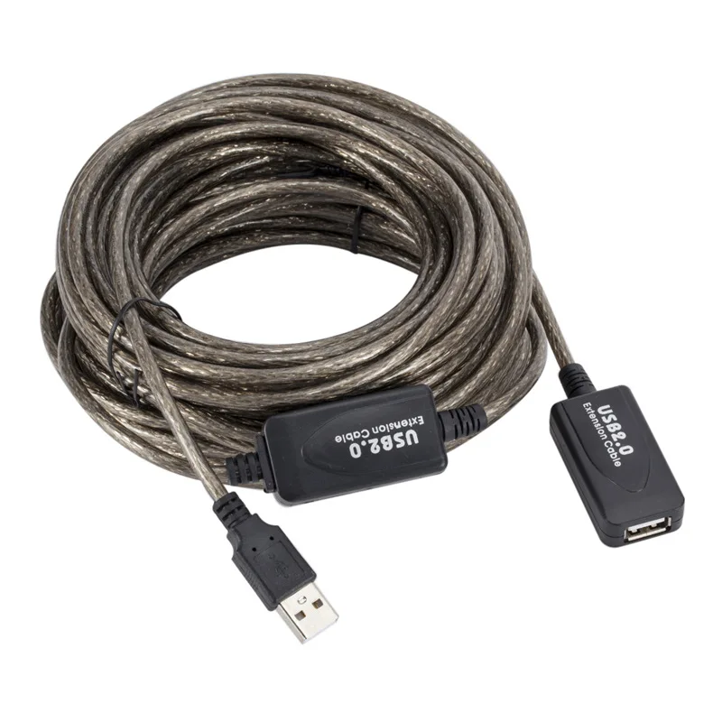 5m 10m 15m 20m USB 2.0 cavo di prolunga per amplificazione del segnale Extender per scheda di rete Wireless con cavo di prolunga USB Chip