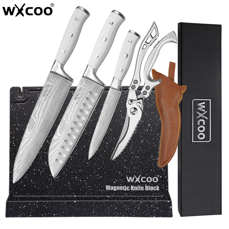 

Kitchen Knives Ultra Sharp Fruit Sicing Knife Stainless Steel Chef Cleaver Knife Magnetic Knife Holder Knives Accessories