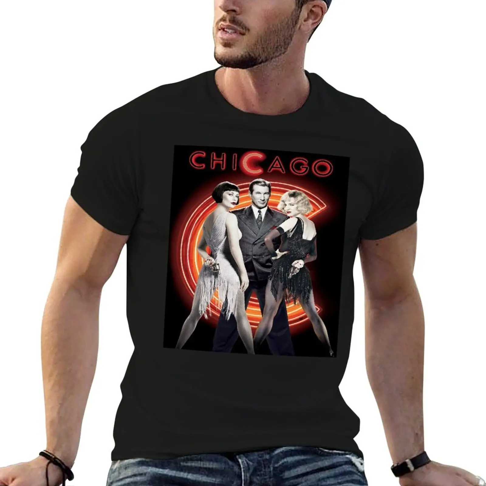 

Chicago Movie 2002 T-Shirt anime tshirt t shirts for man cotton soft T-Shirt