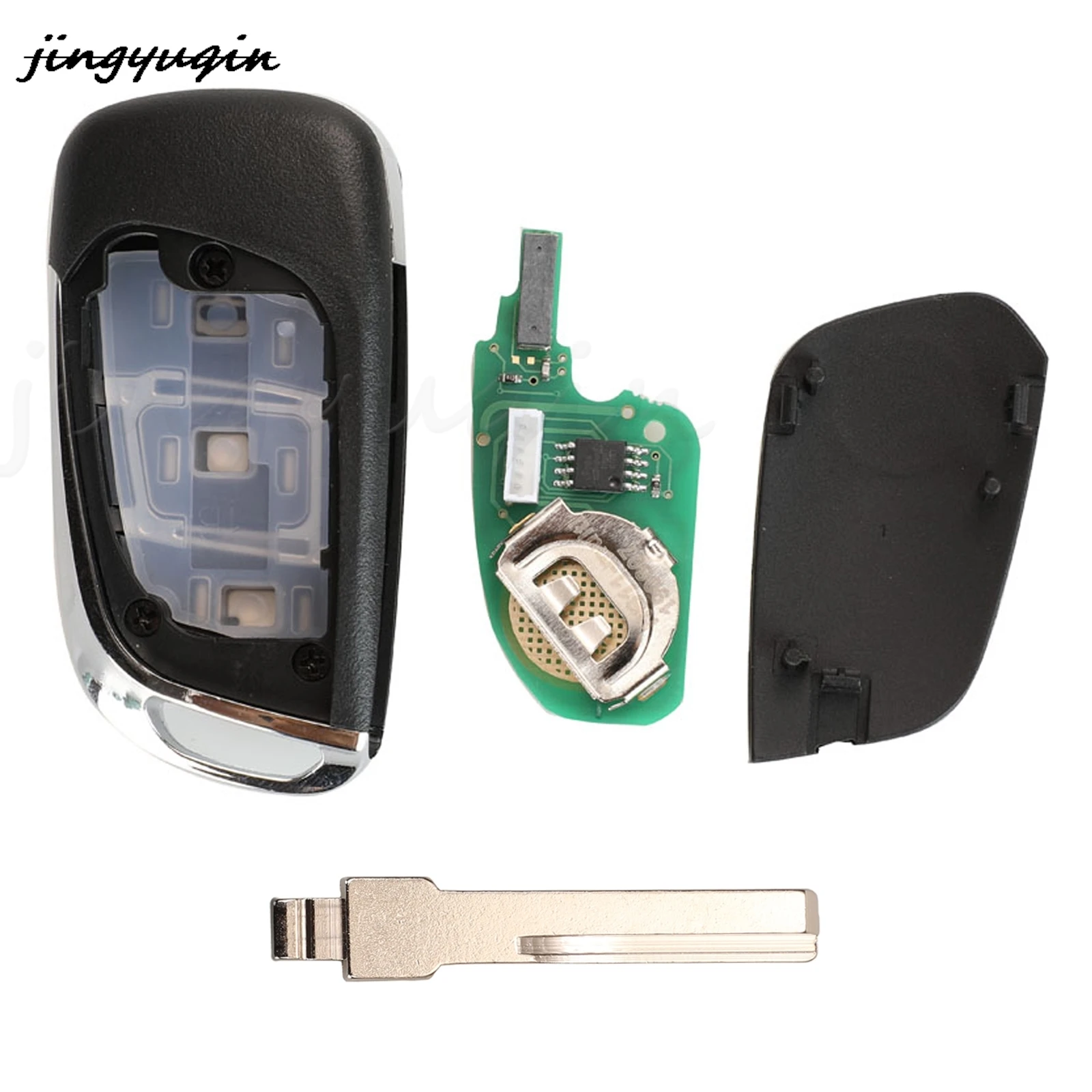 jingyuqin 2 Buttons Remote Car Key Fob 315/433Mhz ID46 PCF7941Chip For Mercedes Benz Smart 454 Forfour For Mitsubishi Colt