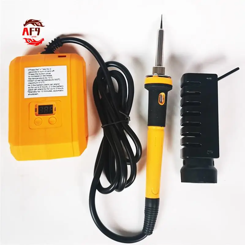 

AF90-60W Digital Electric Soldering Iron For 18V/20V Battery 300-510℃ Temperature Adjustable Electric Soldering Iron